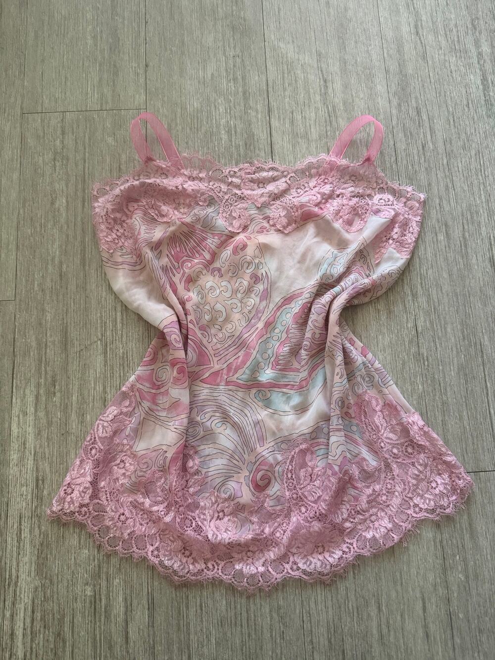 2004 Vintage Victoria's Secret Reworked Slip Top
